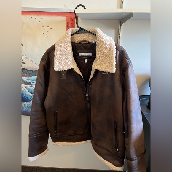 Calvin Klein leather jacket - Picture 1 of 3
